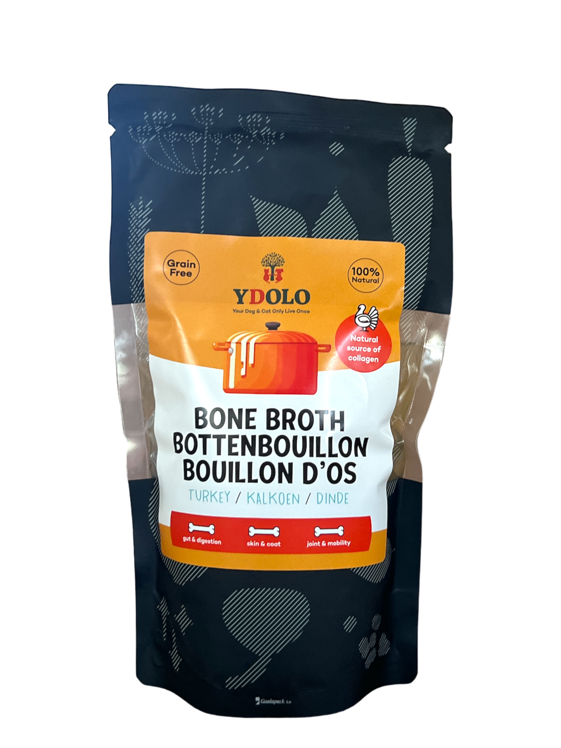 Ydolo bottenbouillon BIO kalkoen 230ml