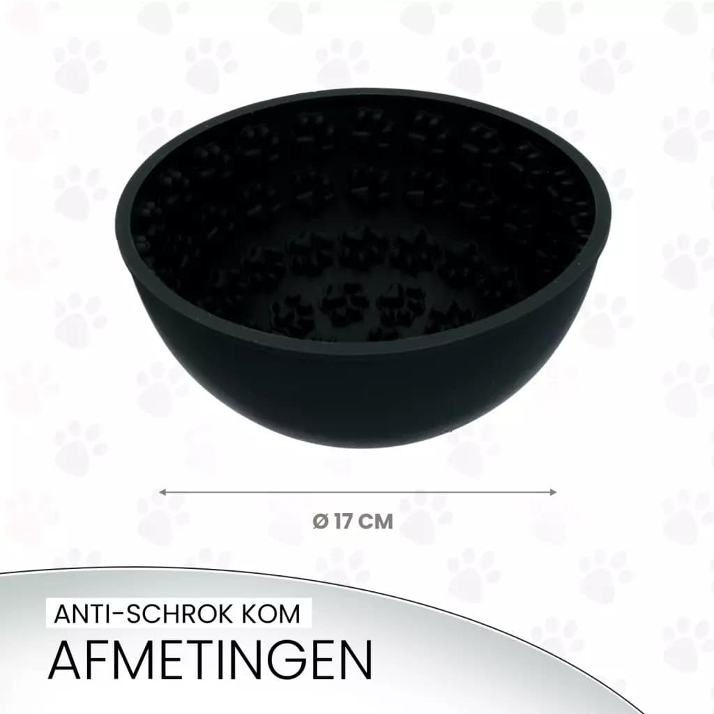 Eat Slow Live Longer Lick Mat Wobble Bowl Grijs