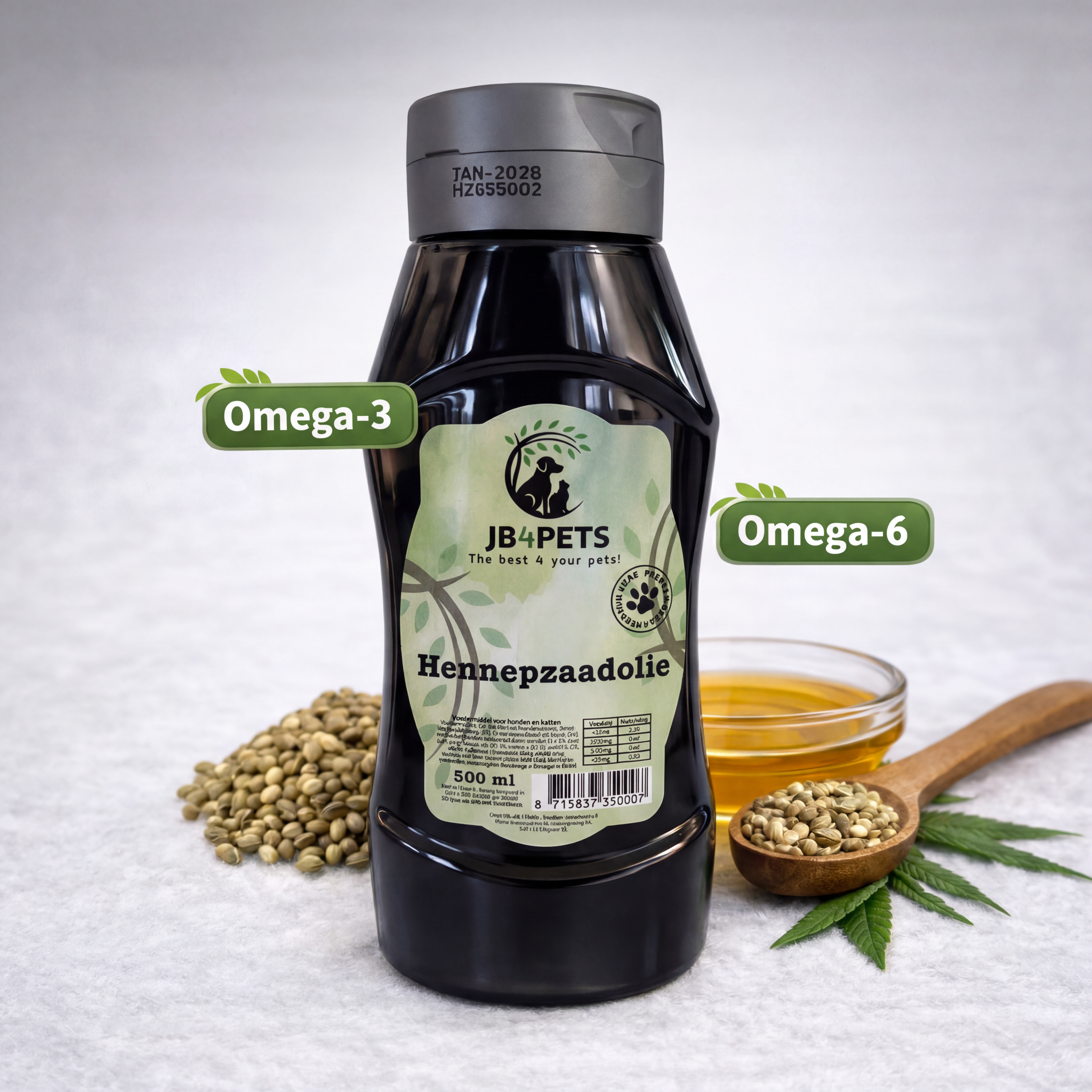 Hennepzaadolie 500ml