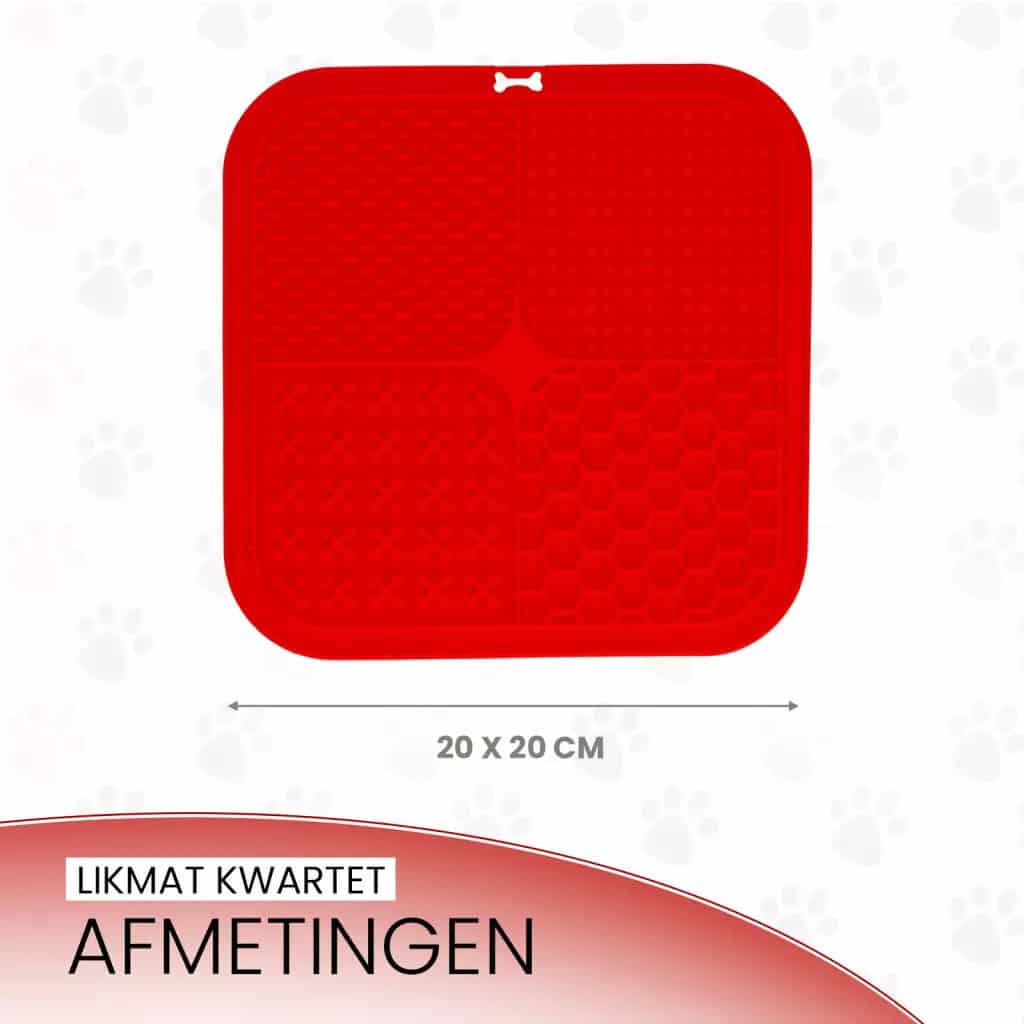 Eat Slow Live Longer Lick Mat Quad Rood