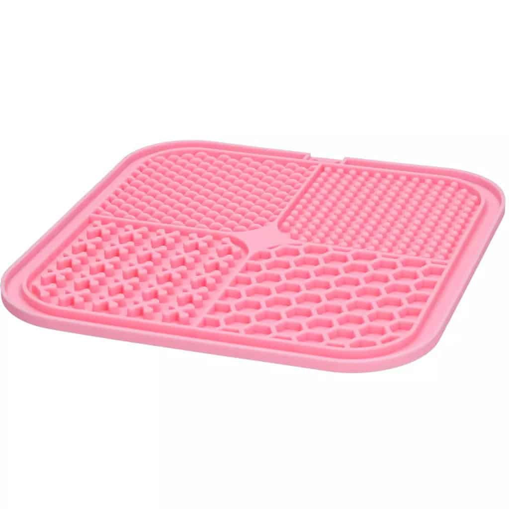 Eat Slow Live Longer Lick Mat Quad Roze