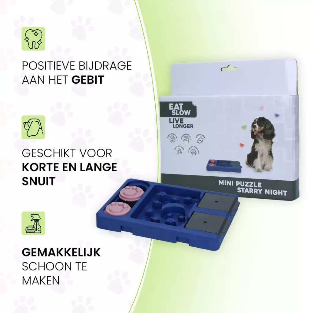 Eat Slow Live Longer Mini Puzzle Starry Night